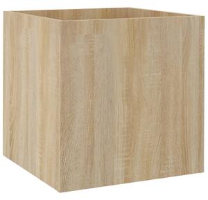 Planter Box Sonoma Oak 40x40x40 cm Engineered Wood