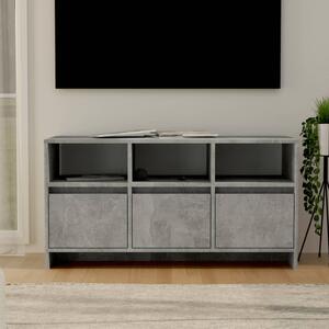 TV Cabinet Concrete Grey 102x37.5x52.5 cm Chipboard