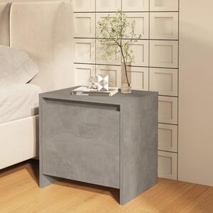 Bedside Cabinet Concrete Grey 45x34x44.5 cm Chipboard
