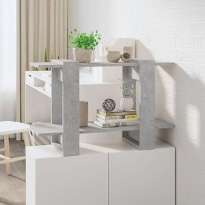 Book Cabinet/Room Divider Concrete Grey 80x30x51 cm