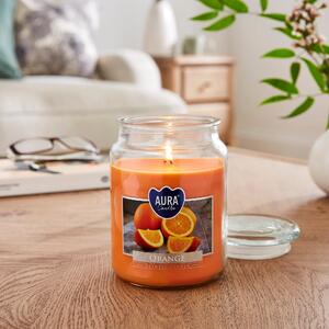 Orange Jar Candle Orange