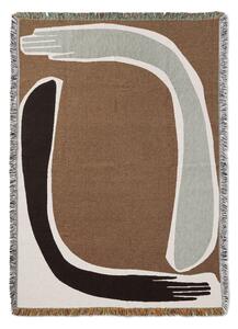 Ferm LIVING Pose Tapestry throw 120x170 cm Coffee