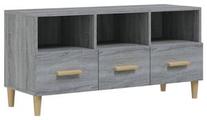 TV Cabinet Grey Sonoma 102x36x50 cm Engineered Wood