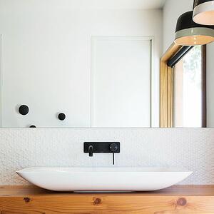 Bathroom faucet wall mounted Rea Viva Black + Box