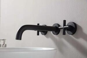 Wall Mounted faucet REA EXIT Black Mat