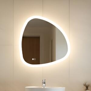 Irregular‑shaped mirror with lighting 94x94\74x74\64x64\84x84 cm, dual color, touch switch, heating mat