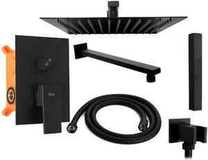 Built-in shower set Rea Fenix Black + BOX