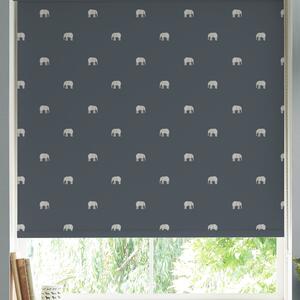 Sophie Allport Elephant Made to Measure Roller Blind Deep Navy