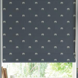 Sophie Allport Elephant Made to Measure Roman Blind Deep Navy