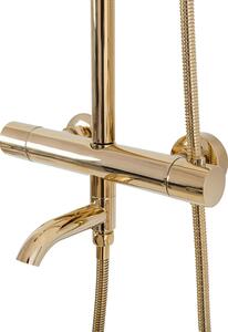 Thermostatic shower set Lungo Gold