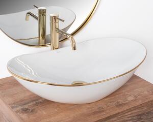 Countertop washbasin Rea Royal Gold Edge
