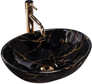 Countertop washbasin REA Sofia Black Marble