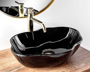 Countertop washbasin Rea Pearl Black