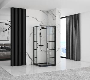 Shower enclosure Rea Concept Black 80x80