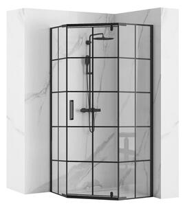 Shower enclosure HEX Black 80x80