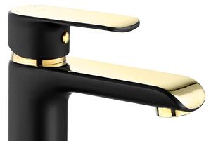 Bathroom faucet REA Bloom Black Gold high