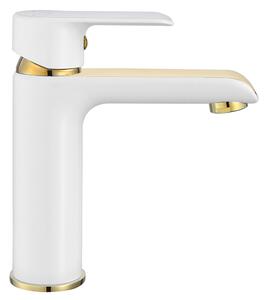 Bathroom faucet REA Bloom White Gold Low