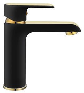 Bathroom faucet REA Bloom Black Gold Low