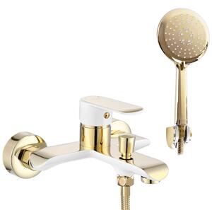 Bath faucet REA Bloom White gold