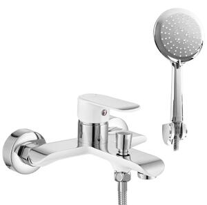 Bath faucet REA BLOOM White Chrome