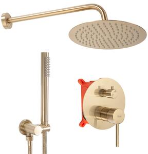 Shower system REA Lungo Gold Matt + BOX