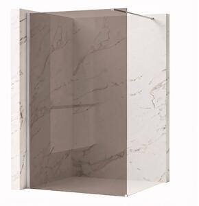 Shower screen Rea Flexi Brown / Chrome 80