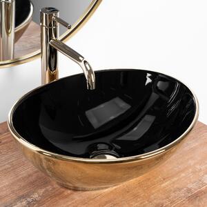 Countertop washbasin Rea Sofia in Black Gold