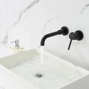 Wall Mounted faucet Rea Lungo LONG Black Mat + BOX