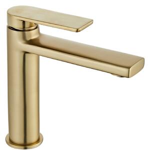 Bathroom faucet Rea Verso Brush Gold low
