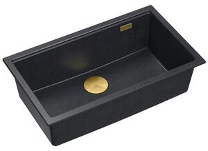 Granite sink Logan 110 Black Metallic