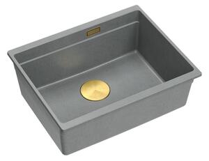 Granite sink Logan 100 Grey Metallic