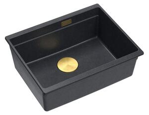 Granite sink Logan 100 Black Metallic