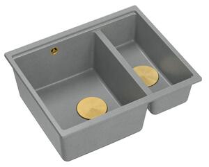 Granite sink Logan 150 Grey Metallic
