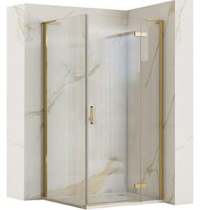 Shower enclosure REA Hugo 90x90 Gold Brush