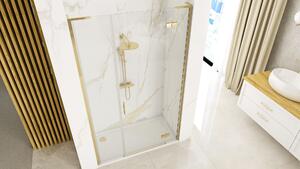 Shower doors Rea Hugo 80 Gold Brush + Shower screen 30