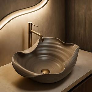Ceramic Countertop Basin REA HM-66TB Handmade ART