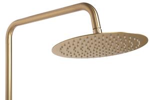 Shower set with thermostatic mixer REA VINCENT Gold Brushed