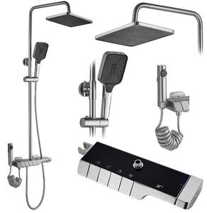 Shower set with thermostatic mixer REA ROB Nickiel Brush INOX
