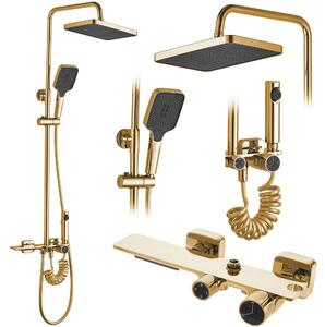 Shower set REA HELIX Gold