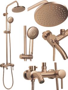 Shower set Rea Luis Brush Copper