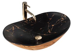 Countertop washbasin REA Royal In Black Marble Gold