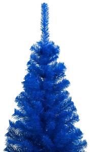 Artificial Pre-lit Christmas Tree with Ball Set Blue 120 cm PVC