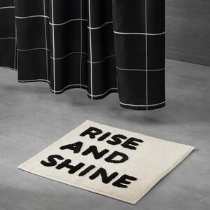 Rise and Shine Slogan Shower Mat
