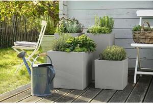 Plant pot Lechuza 40 x 40 x 40 cm Grey polypropylene Plastic
