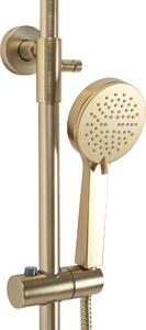 Shower set with thermostat Rea PAROT BRUSHED GOLD