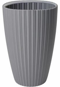 Plant pot Garden ID Fancy Grey Polyethylene 40 x 58 cm