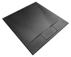 Shower tray Bazalt Black 90x90