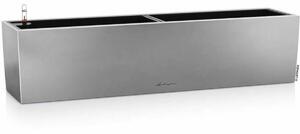 Self-watering flowerpot Lechuza Silver 79 x 19 x 19 cm Rectangular