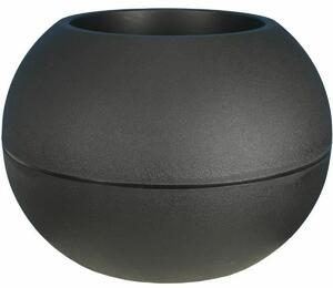 Planter Riviera D40 Ball Black Granite Ø 40 cm