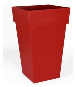 Plant pot EDA Tuscan Squared Red polypropylene (39 x 39 x 65 cm)